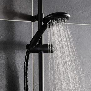 Triton Five Spray Shower Head - Matte Black - DuraFlow