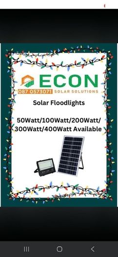 Solar lights and LED Floodlighting