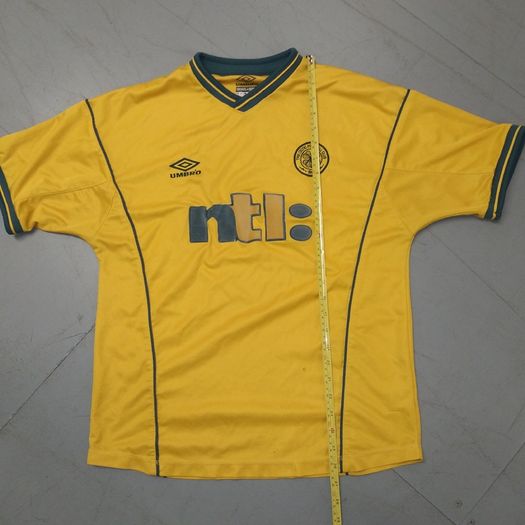 FREE POST 2000 Celtic (M) Jersey Shirt Umbro NTL Soccer Football Glasgow SCotland Ireland Vintage Retro Away Medium