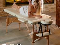 main image for ad Ultimate Mobile Massage Table with carry bag  Mobile Massage Table 2 Zones Height-Adjustable Including High-Quality Headrest and Bag Various Colours