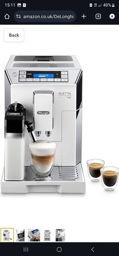 DeLonghi Eletta cappucino coffe machine