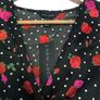 brand new new look black satin midi dress with rose detail Image 4