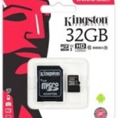 micro sd card class 10 Kingston Canvas Select 32GB Micro SD UHS-I Flash Card with Adapter