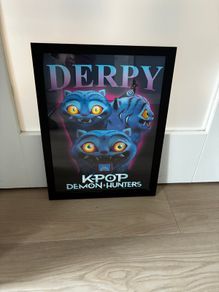 Derpy K-Pop Demon Hunters framed poster