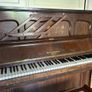 Upright piano and stool Image 5