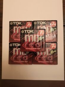 TDK MD-74 Minute MiniDiscs.