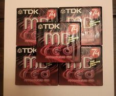 TDK MD-74 Minute MiniDiscs.