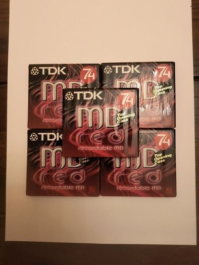 TDK MD-74 Minute MiniDiscs.