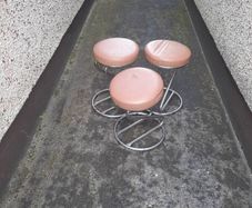 3 small bar stools
