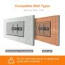 TV Wall Mount Bracket for 26-65 Inch Flat & Curved TVs Swivel Tilt Extend up to 35kg Max. VESA: 400x400mm Image 5