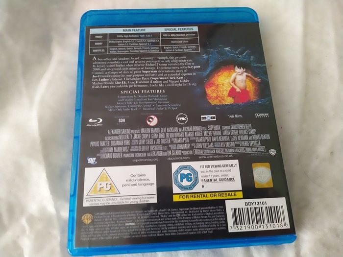 Original Superman The Movie Blu-ray