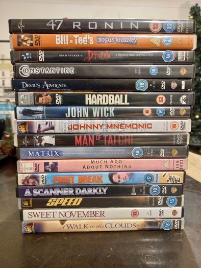 Keanu Reeves Dvd Collection John Wick Speed Bill & Ted The Matrix