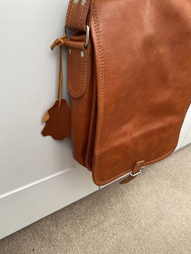 Leather Shoulder Bag unisex