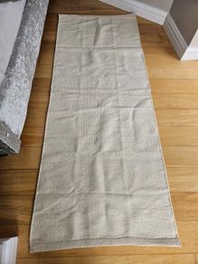 Flatwoven Rug Beige 195cm x 80cm