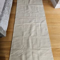 Flatwoven Rug Beige 195cm x 80cm