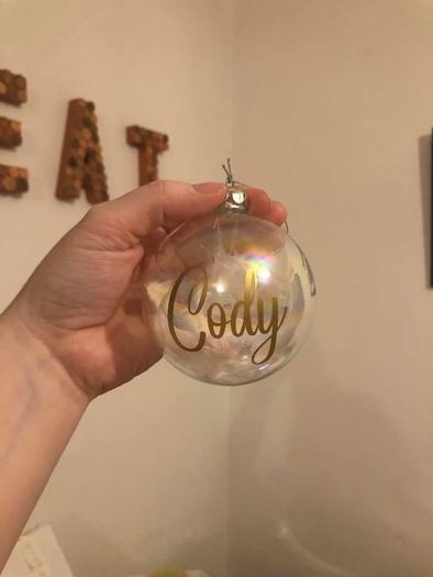 Personalised Glass Christmas Baubles