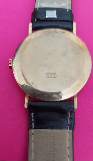 Rotary 9ct Gold 375 Cased Mens Swiss Made Wristwatch (works Perfectly)