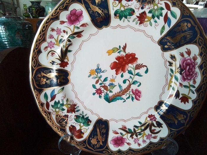 Mason's Blue & Gold Historic Limited Edition Plate