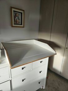 Changing table attachment for IKEA Hemnes chest