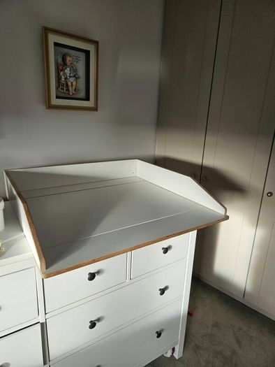 Changing table attachment for IKEA Hemnes chest