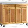 Kitchen Island with expandable work surface Image 3