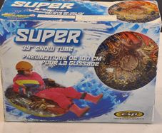 Kids Snow Tube- brand new - Super 39" Blue Swirl Design Snow Tube w/ Heavy Grab Handles - Brand new sealed box
