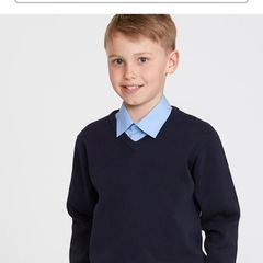 school navy jumper