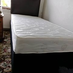 Single bed with matress and headboard