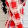 New Zara ZW Collection Fitted Check Jacket blazer Image 3