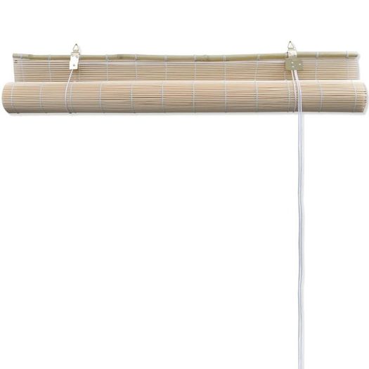 Natural Bamboo Roller Blinds 4 pcs 120x160 cm