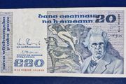 Ireland 1988 W.B. Yeats 20 pound banknote