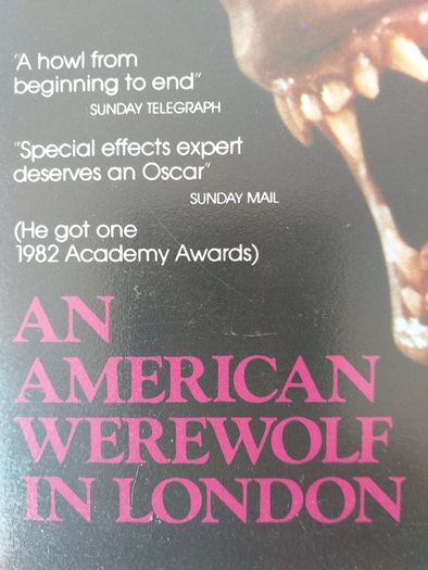 An American Werewolf In London (HORROR FILM) Vhs Video Channel 5, Year 1982.
