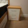 New and Unused Bedroom Set: Storage Bed, Mattress, Desk and 2 Bedside Lockers Image 5
