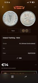 farthing coin 1944