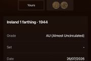 farthing coin 1944