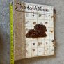 Handmade Botanical Paper Photo Album Pressed Leaf and Elephant Relief Craft Image 7