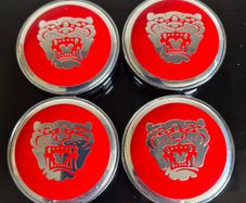 Jaguar caps RED (For Aftermarket) FREE POST