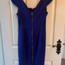 Cadbury Purple Coast Dress with full length gold zip - Size 10 Image 4