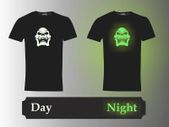 Skull Glow in the dark T-shirt tee top shirt