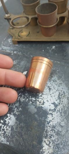 vintage copper ,brass shot rack ,,unusual,,see pictures for condition, used condition, needs a clean ,sold as seen buyer collects or pays postage thank you