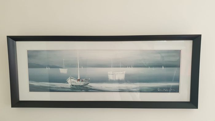 Pair of boat pictures