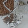 Silver Plated & Crystal Cruet Condiments Set Image 4