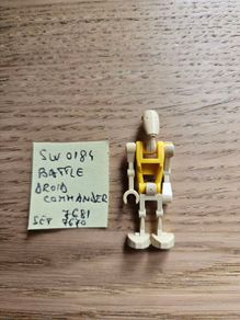 lego sw0184 battle droid commander, set 7681, 7670