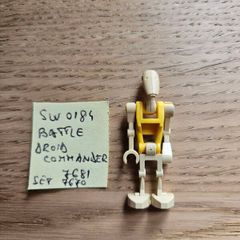 lego sw0184 battle droid commander, set 7681, 7670