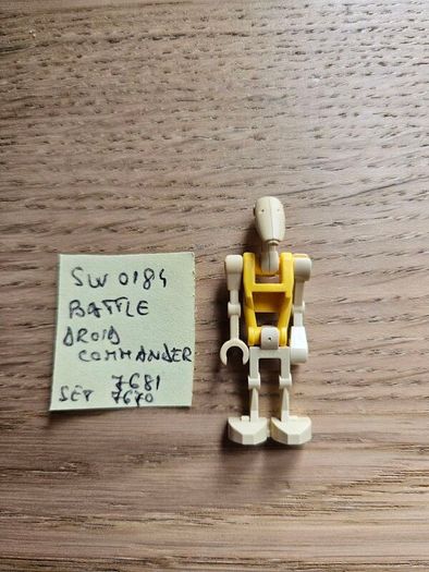 lego sw0184 battle droid commander, set 7681, 7670