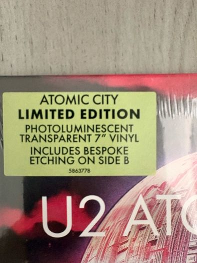 U2 Atomic City 7" Limited Edition