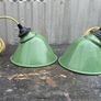 Antique enamel shades with new bulb holders and cable Image 2