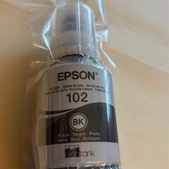 Genuine Epson 102 EcoTank black ink bottle.