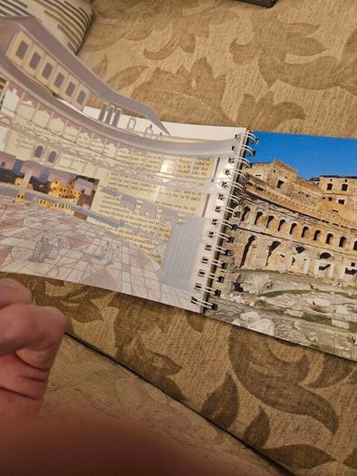 Archaeological Rome. Including 24 Transparent Overlays With Artist's Renditions Of Ancient Rome,ostia And Pompeii. Large Volume Paperback In Good Condition.  See Photos For Condition.