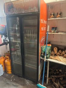 Club Orange double door glass display drinks fridge